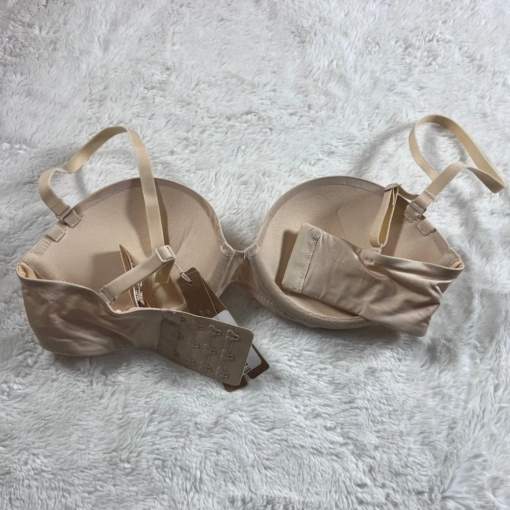 Skims Ultimate Push-Up Strapless Bra Sand Beige Multi-Way 32C BA-BAN-3208 NEW - Picture 6 of 11